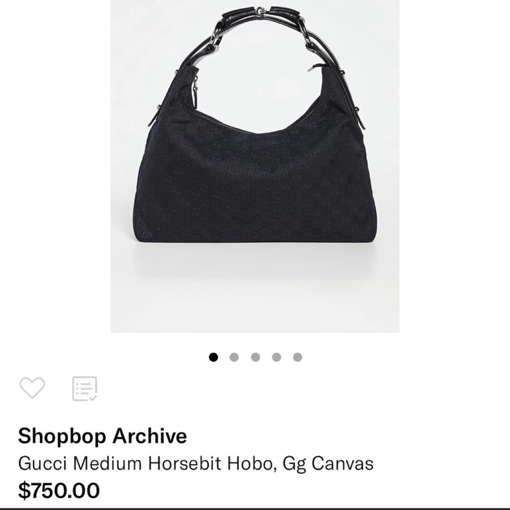Gucci horsebit medium hobo bag